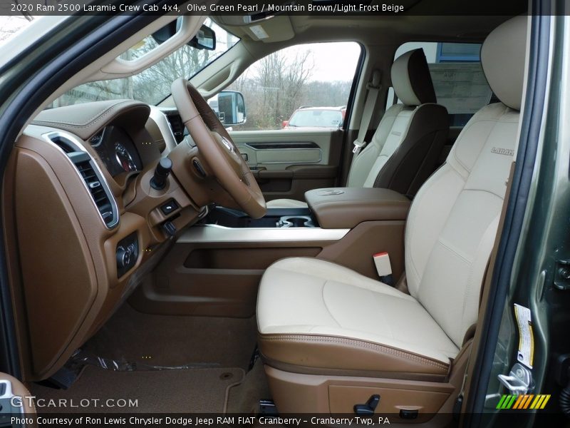 Front Seat of 2020 2500 Laramie Crew Cab 4x4