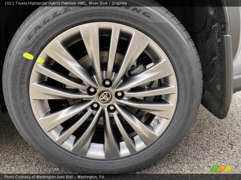 Moon Dust / Graphite 2021 Toyota Highlander Hybrid Platinum AWD