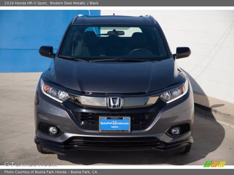 Modern Steel Metallic / Black 2019 Honda HR-V Sport