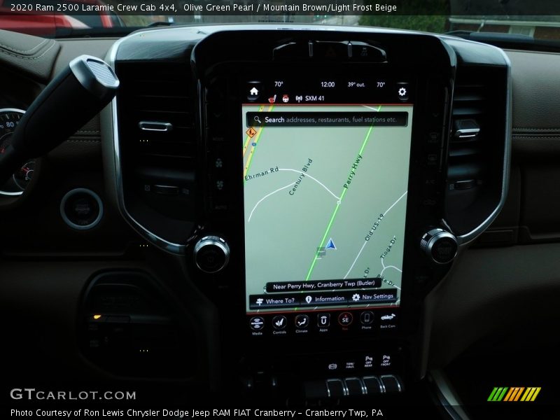 Navigation of 2020 2500 Laramie Crew Cab 4x4