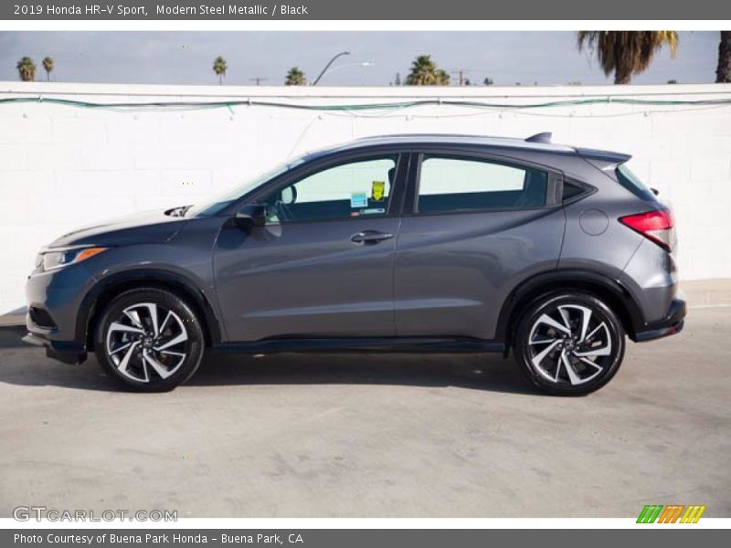 Modern Steel Metallic / Black 2019 Honda HR-V Sport