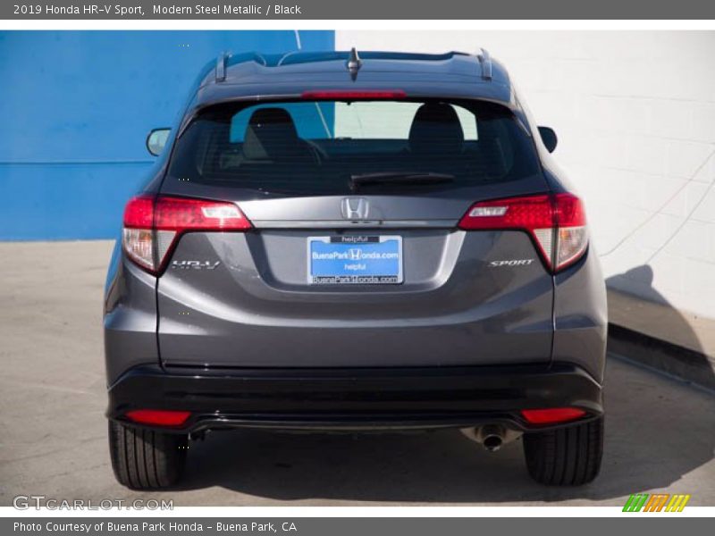 Modern Steel Metallic / Black 2019 Honda HR-V Sport