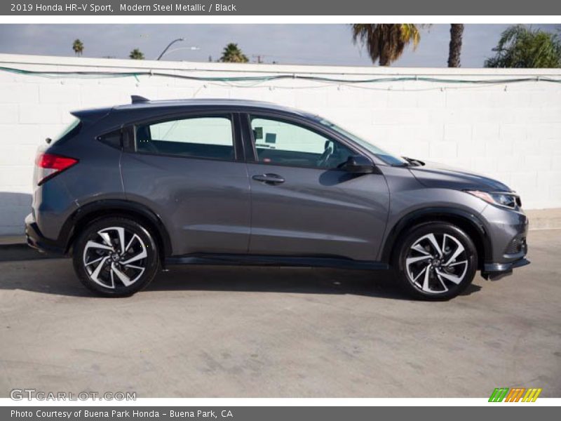 Modern Steel Metallic / Black 2019 Honda HR-V Sport