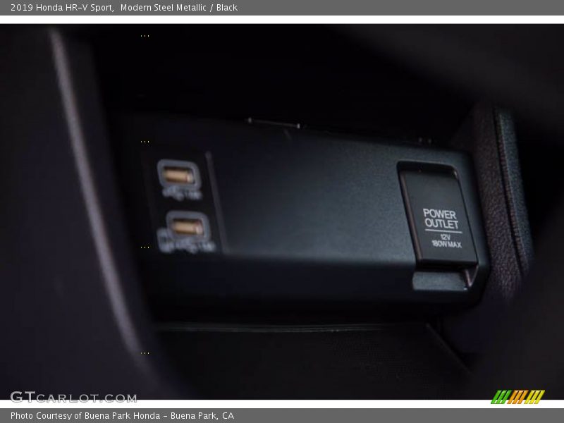 Modern Steel Metallic / Black 2019 Honda HR-V Sport