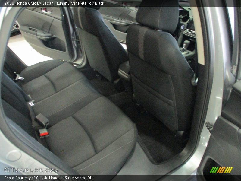 Lunar Silver Metallic / Black 2018 Honda Civic EX Sedan