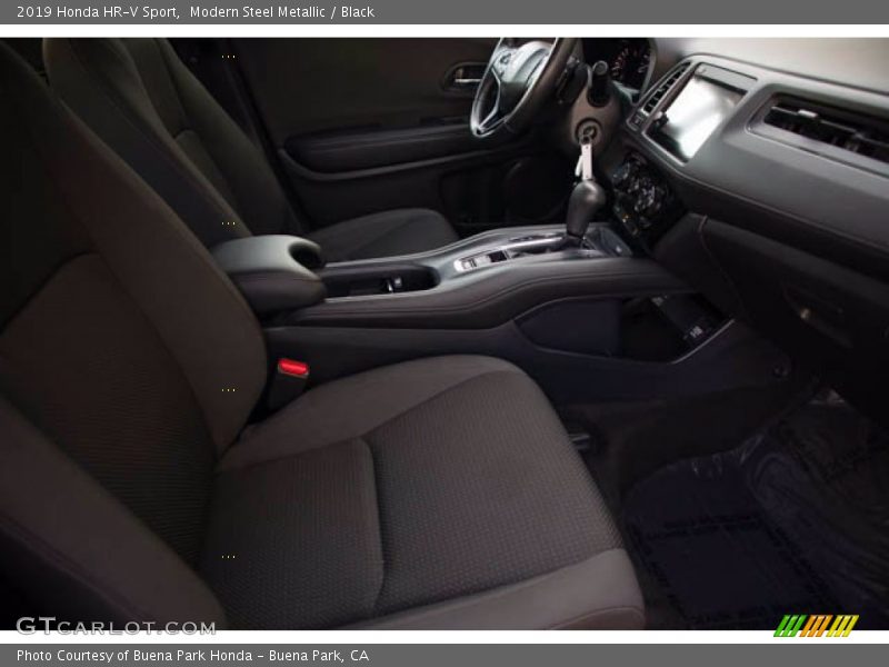 Modern Steel Metallic / Black 2019 Honda HR-V Sport
