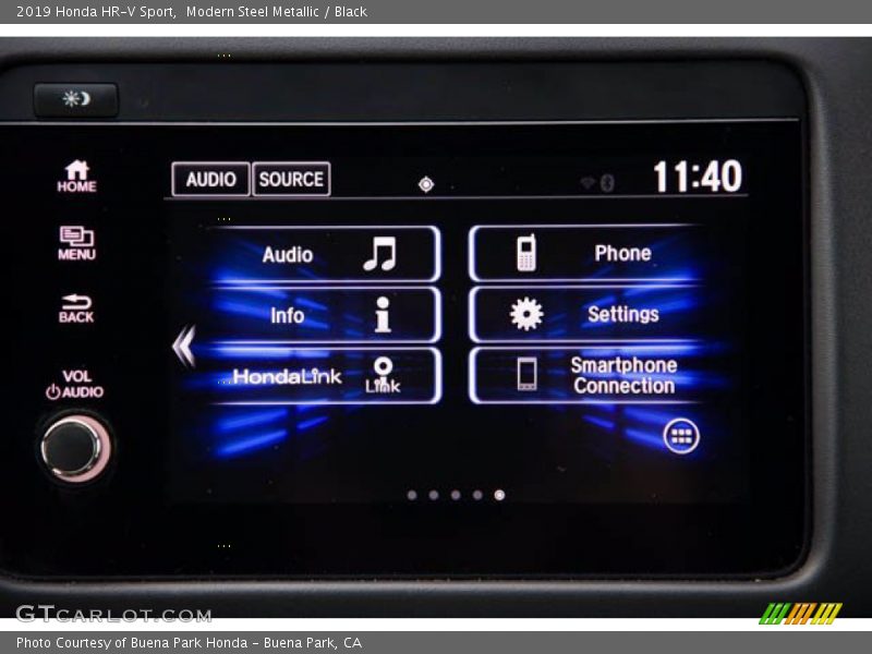 Modern Steel Metallic / Black 2019 Honda HR-V Sport