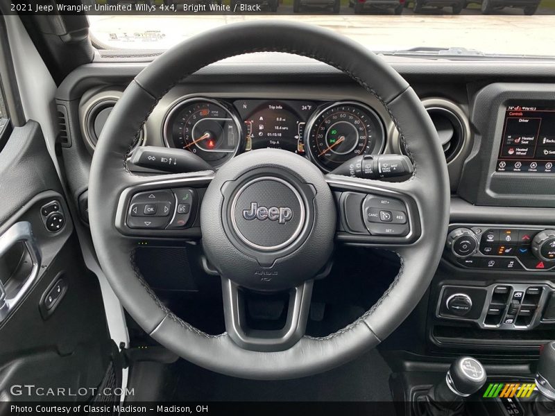 Bright White / Black 2021 Jeep Wrangler Unlimited Willys 4x4