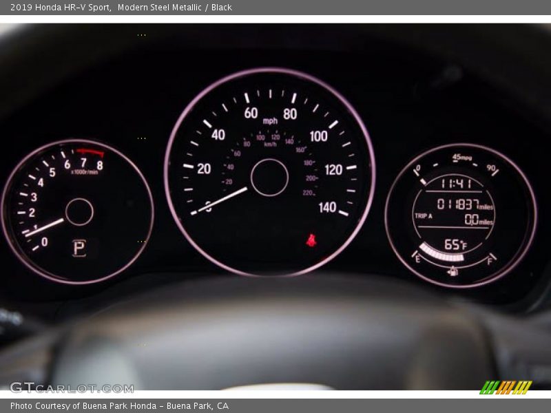 Modern Steel Metallic / Black 2019 Honda HR-V Sport