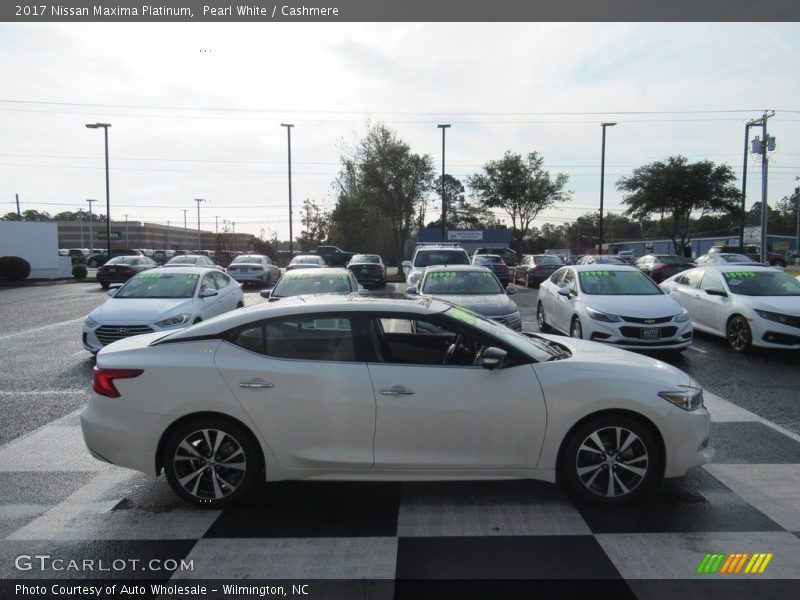 Pearl White / Cashmere 2017 Nissan Maxima Platinum