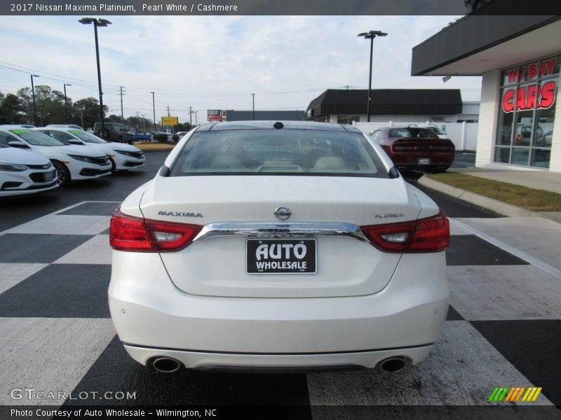 Pearl White / Cashmere 2017 Nissan Maxima Platinum