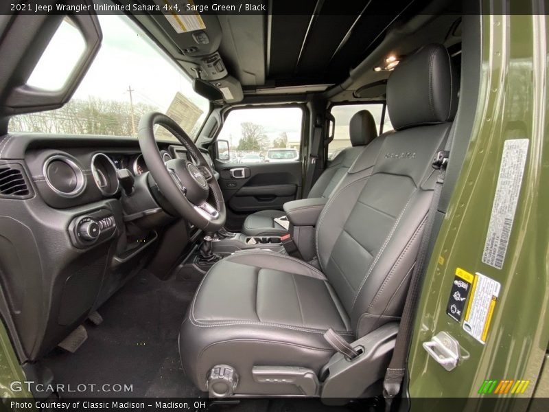 Front Seat of 2021 Wrangler Unlimited Sahara 4x4
