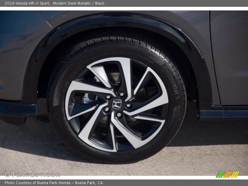 Modern Steel Metallic / Black 2019 Honda HR-V Sport