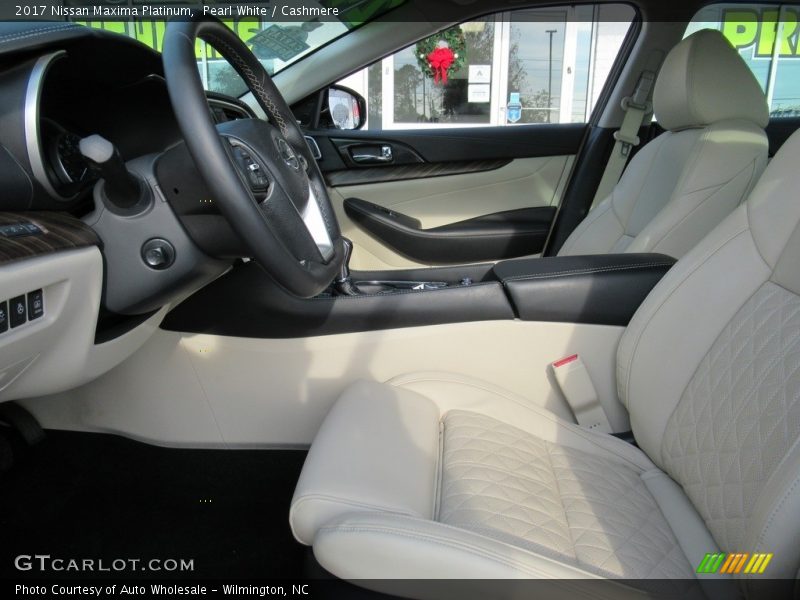Pearl White / Cashmere 2017 Nissan Maxima Platinum