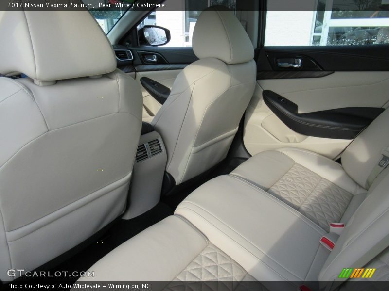 Pearl White / Cashmere 2017 Nissan Maxima Platinum