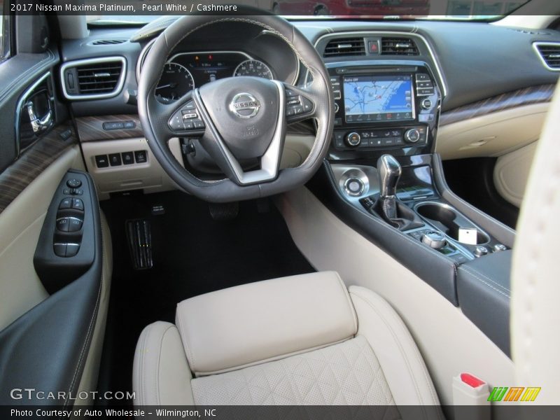 Pearl White / Cashmere 2017 Nissan Maxima Platinum