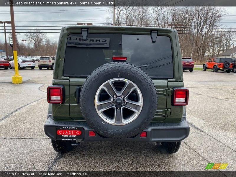 Sarge Green / Black 2021 Jeep Wrangler Unlimited Sahara 4x4