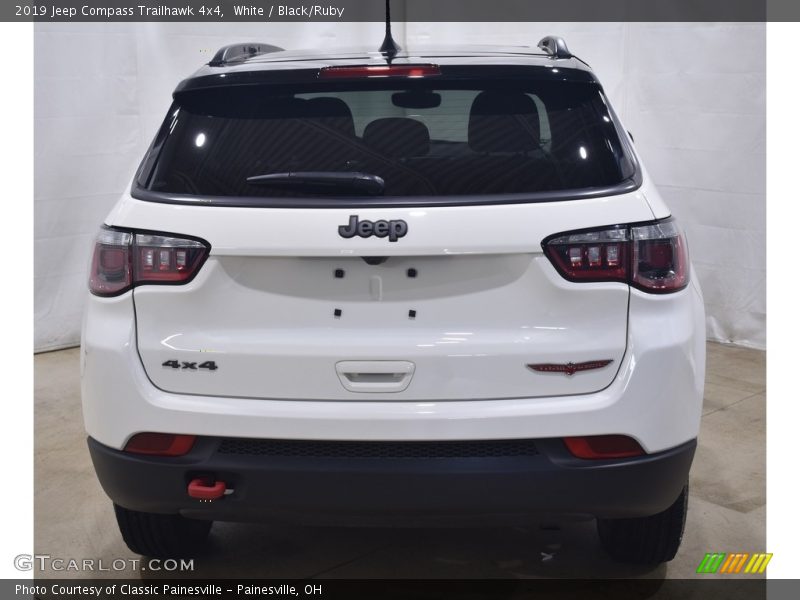 White / Black/Ruby 2019 Jeep Compass Trailhawk 4x4