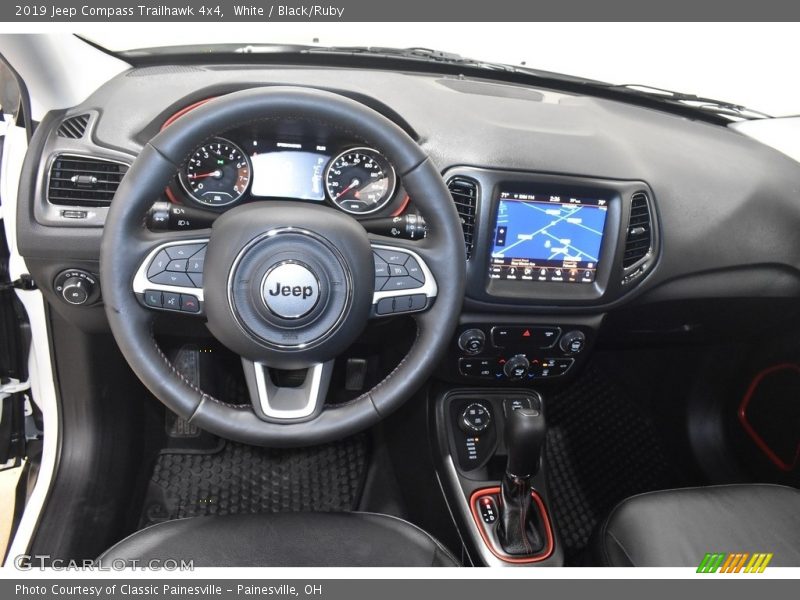 White / Black/Ruby 2019 Jeep Compass Trailhawk 4x4