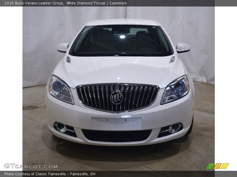 White Diamond Tricoat / Cashmere 2016 Buick Verano Leather Group