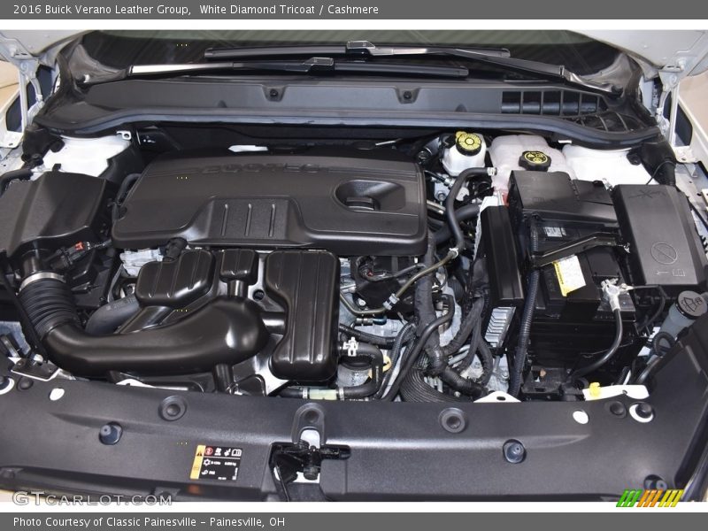 White Diamond Tricoat / Cashmere 2016 Buick Verano Leather Group