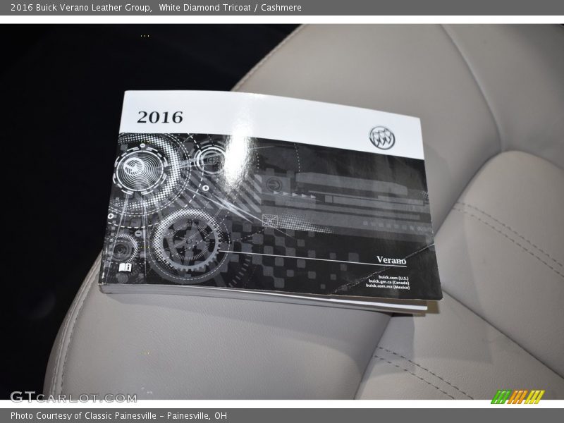White Diamond Tricoat / Cashmere 2016 Buick Verano Leather Group