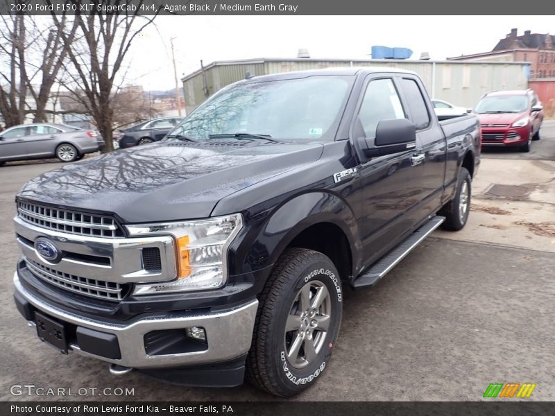 Agate Black / Medium Earth Gray 2020 Ford F150 XLT SuperCab 4x4