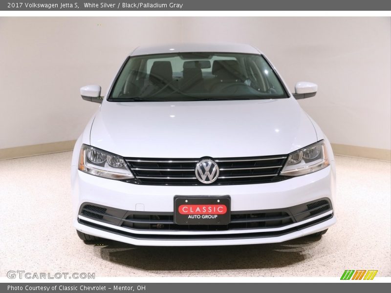 White Silver / Black/Palladium Gray 2017 Volkswagen Jetta S