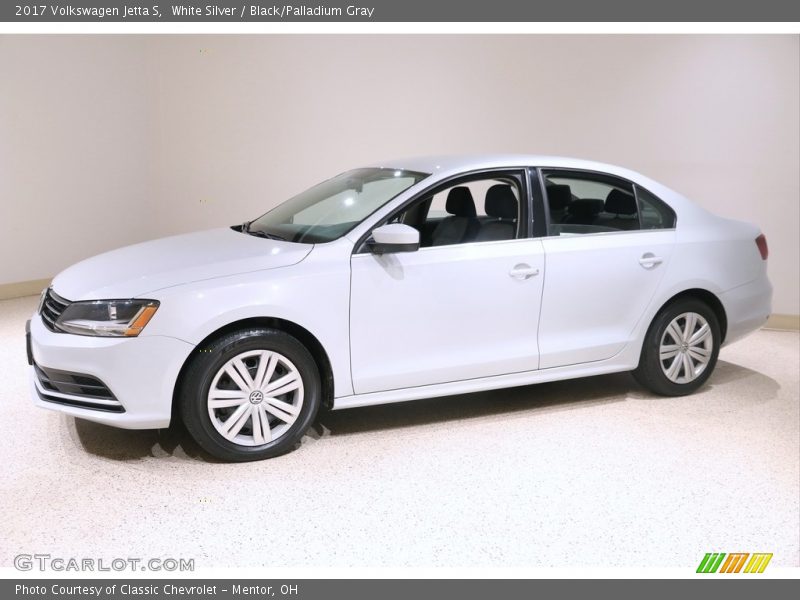 White Silver / Black/Palladium Gray 2017 Volkswagen Jetta S