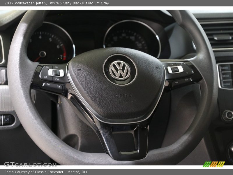 White Silver / Black/Palladium Gray 2017 Volkswagen Jetta S