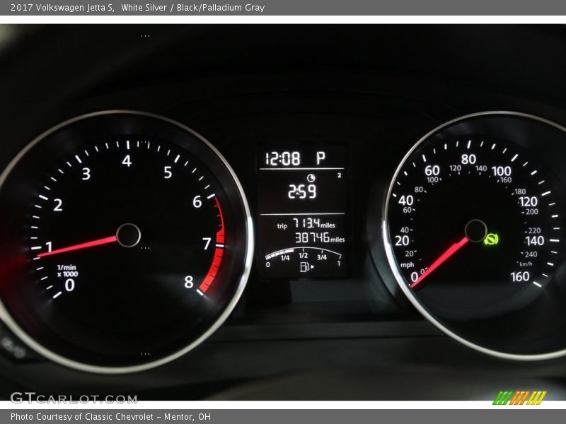 White Silver / Black/Palladium Gray 2017 Volkswagen Jetta S