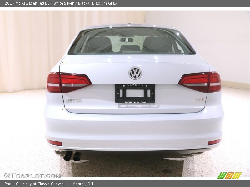 White Silver / Black/Palladium Gray 2017 Volkswagen Jetta S