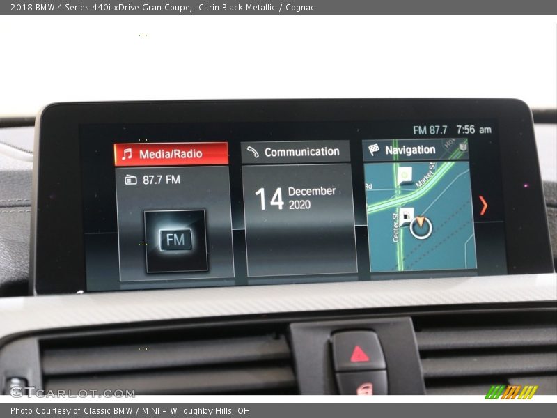 Citrin Black Metallic / Cognac 2018 BMW 4 Series 440i xDrive Gran Coupe