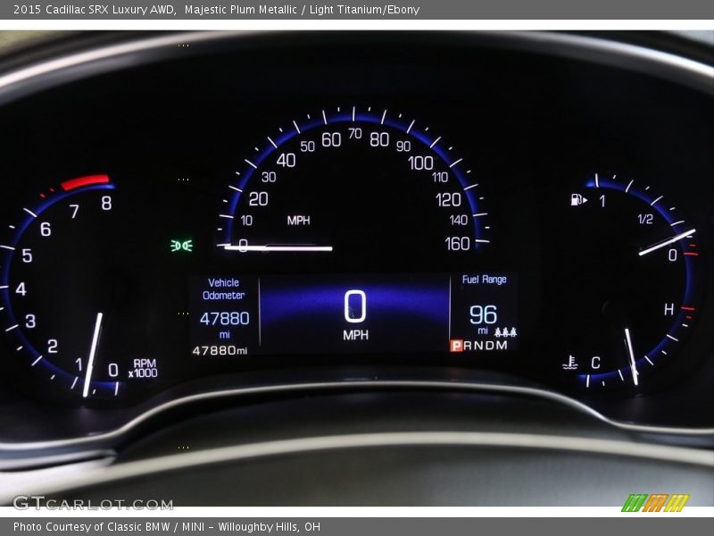 Majestic Plum Metallic / Light Titanium/Ebony 2015 Cadillac SRX Luxury AWD