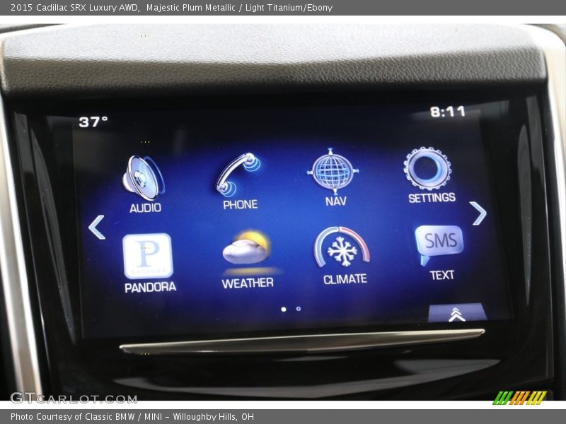 Majestic Plum Metallic / Light Titanium/Ebony 2015 Cadillac SRX Luxury AWD
