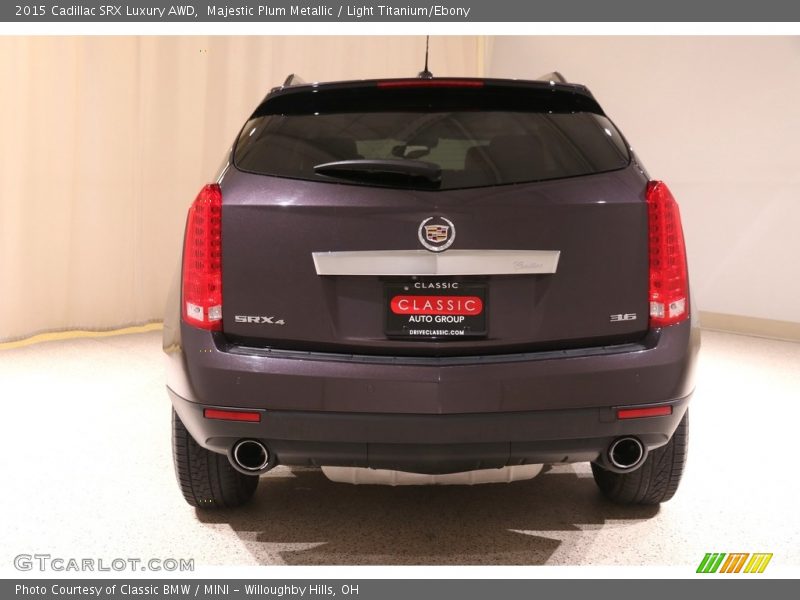 Majestic Plum Metallic / Light Titanium/Ebony 2015 Cadillac SRX Luxury AWD