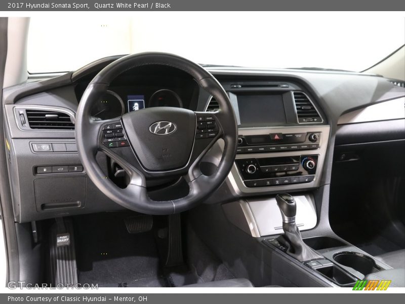 Quartz White Pearl / Black 2017 Hyundai Sonata Sport