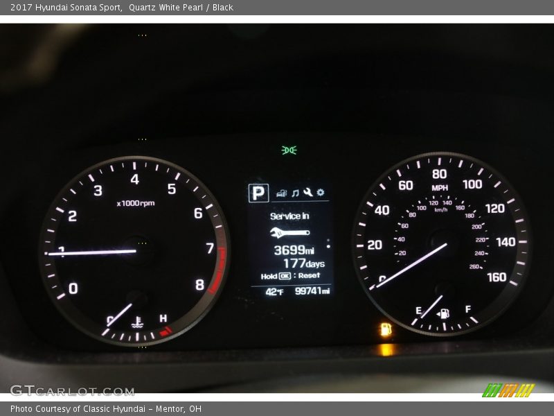 Quartz White Pearl / Black 2017 Hyundai Sonata Sport