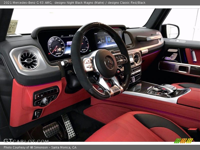 designo Night Black Magno (Matte) / designo Classic Red/Black 2021 Mercedes-Benz G 63 AMG