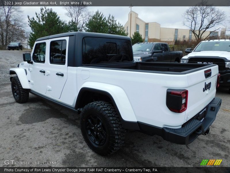 Bright White / Black 2021 Jeep Gladiator Willys 4x4