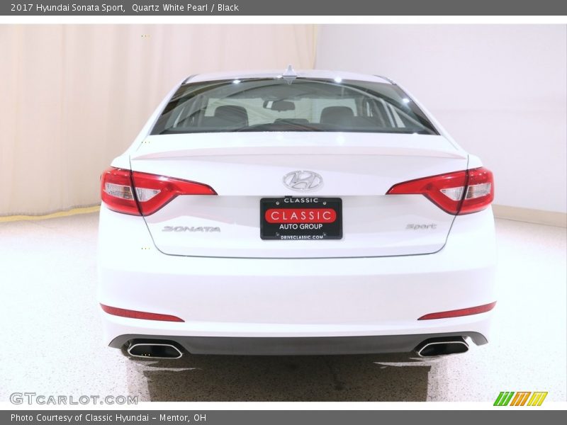 Quartz White Pearl / Black 2017 Hyundai Sonata Sport