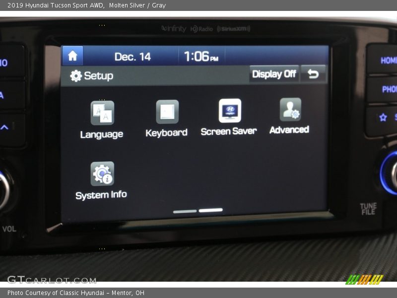 Molten Silver / Gray 2019 Hyundai Tucson Sport AWD