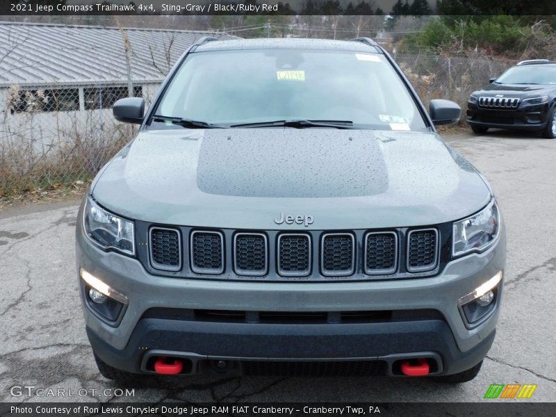 Sting-Gray / Black/Ruby Red 2021 Jeep Compass Trailhawk 4x4