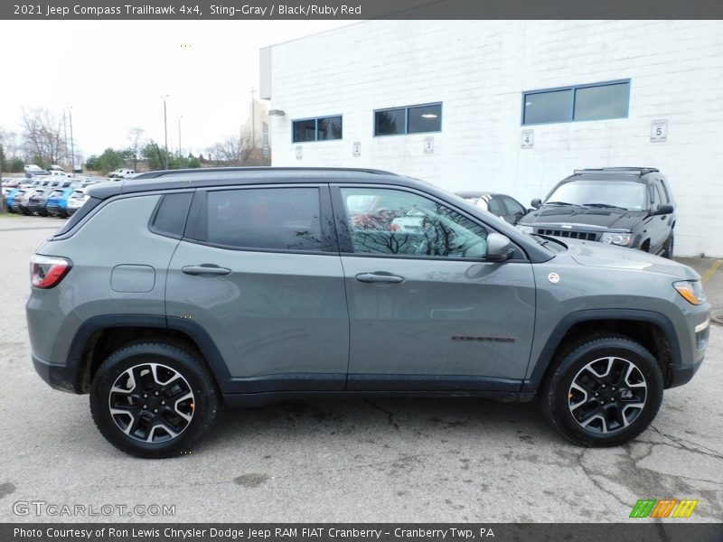 Sting-Gray / Black/Ruby Red 2021 Jeep Compass Trailhawk 4x4