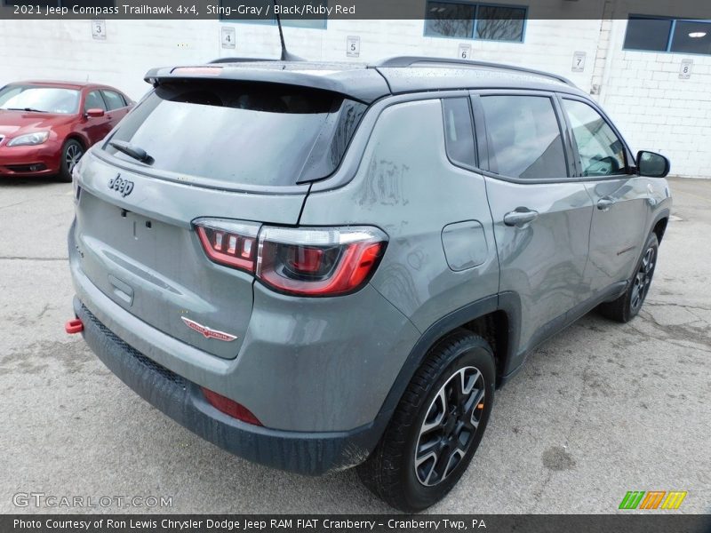 Sting-Gray / Black/Ruby Red 2021 Jeep Compass Trailhawk 4x4
