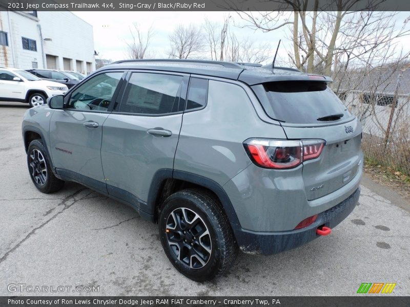 Sting-Gray / Black/Ruby Red 2021 Jeep Compass Trailhawk 4x4
