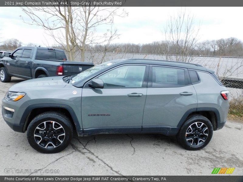 Sting-Gray / Black/Ruby Red 2021 Jeep Compass Trailhawk 4x4