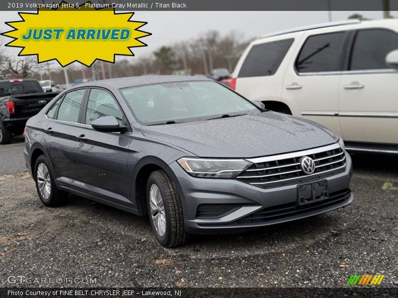 Platinum Gray Metallic / Titan Black 2019 Volkswagen Jetta S