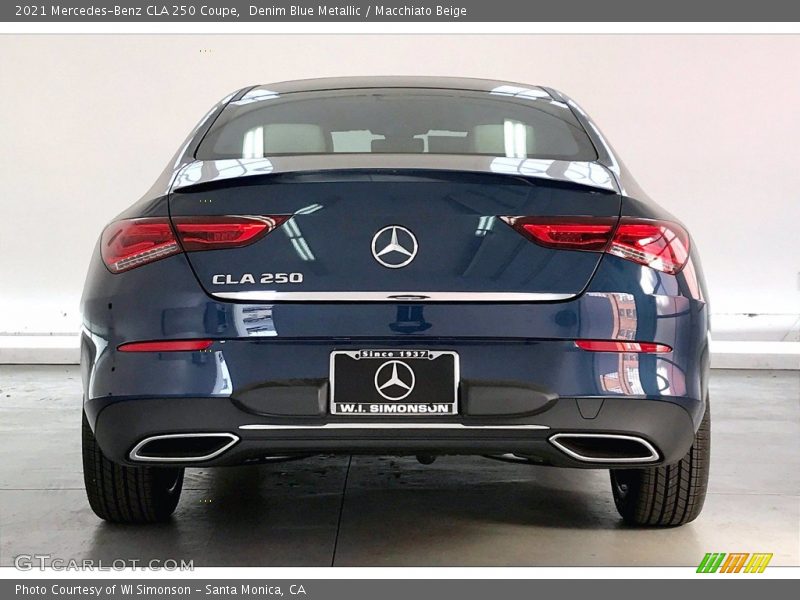 Denim Blue Metallic / Macchiato Beige 2021 Mercedes-Benz CLA 250 Coupe