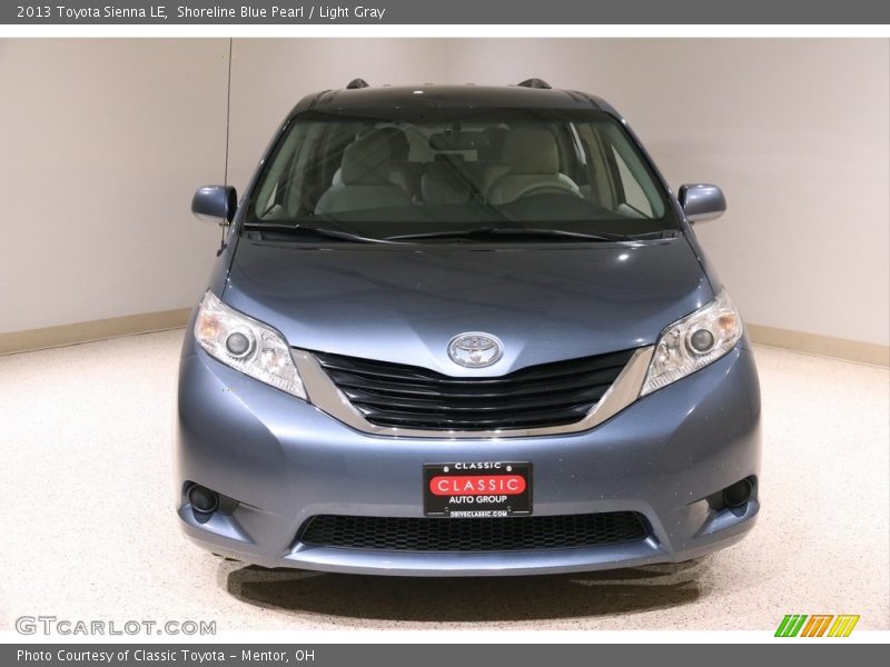 Shoreline Blue Pearl / Light Gray 2013 Toyota Sienna LE